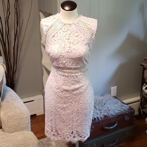 SHEIN Dresses & Skirts - Lavender bodycon lace dress L